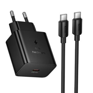 МЗП Hoco N77 Star PD45W (1USB-C) + кабель Type-C to Type-C