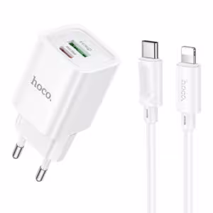 Уцінка МЗП Hoco C149A Charm PD30W+QC3.0 (1USB-A/1C) + кабель Type-C to Lightning