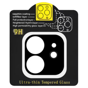 Захисне скло на камеру Full Block (тех.пак) для Apple iPhone 12 (6.1")