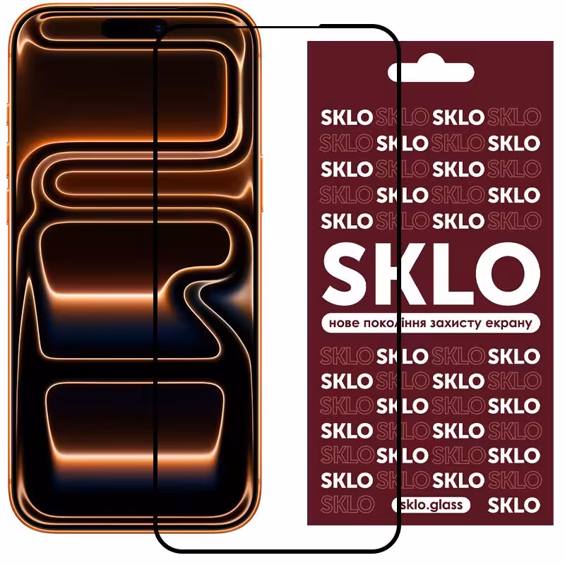 Захисне скло SKLO 3D для Apple iPhone 17 Pro Max (6.9")