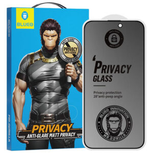 Захисне 2.5D скло Blueo Full Cover Anti-Peep Matte для Apple iPhone 15 Pro Max (6.7")