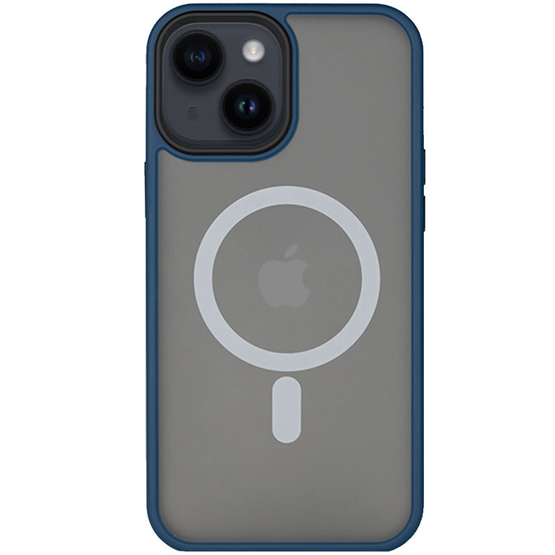 TPU+PC чохол Metal Buttons with Magnetic Fit для Apple iPhone 14 (6.1")