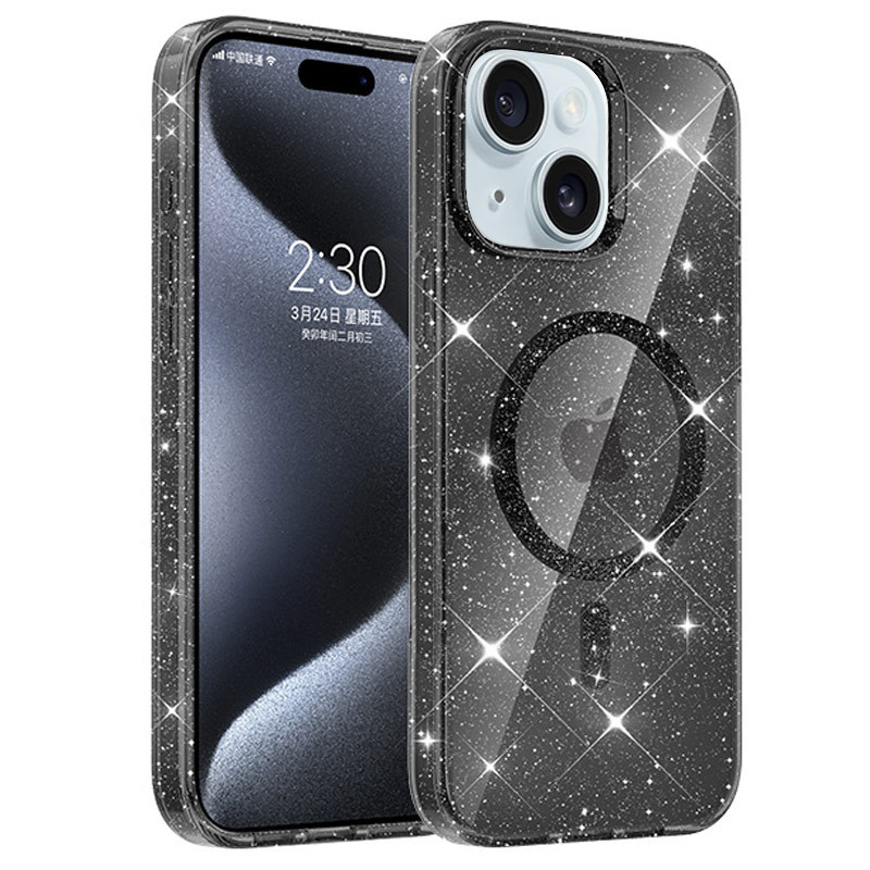 Чохол TPU Eclipse Sparkle Magnetic Fit для Apple iPhone 14 / 13 (6.1")