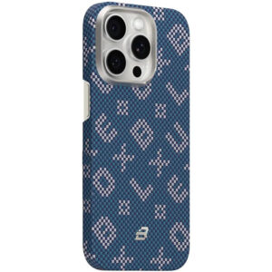 Стильний синій TPU+PC чохол Blueo Gilded Tactile з магнітним кріпленням.