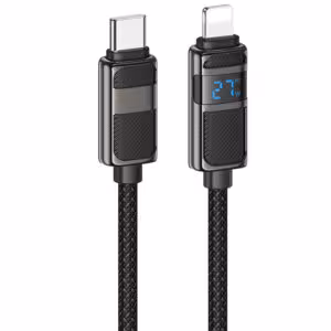 Уцінка Дата кабель Hoco U137 Line with display Type-C to Lightning 27W (1.2m)