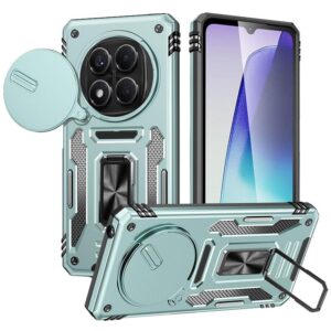 Ударостійкий зелений чохол Camshield Army Ring для Xiaomi Redmi Note 15 Pro+ 5G.