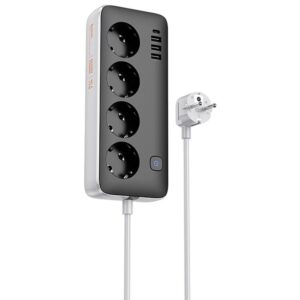 Подовжувач Hoco AC21 Sunlight 4-bit (1C/3A/4xSocket) (3m)