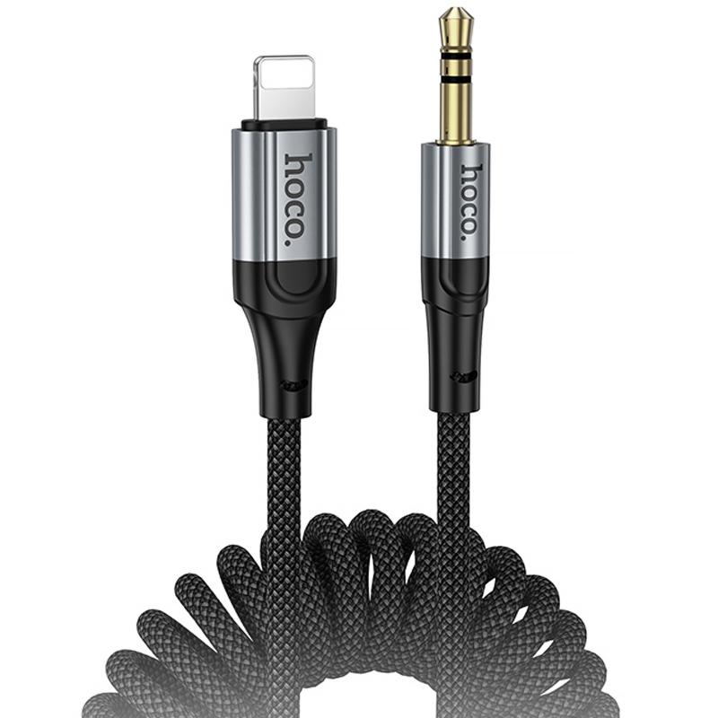 Аудіо кабель Aux Hoco UPA33A Nuevo (Lightning to AUX 3.5mm) (1.5m)