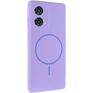 Чохол Silicone Cover Lakshmi Full Camera бузковий-dasheen для Motorola Edge 50 Fusion