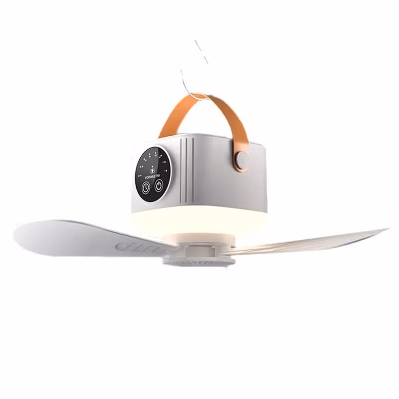 Портативний вентилятор D01 with LED and remote control 7200mAh