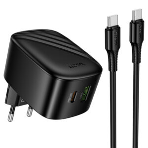 Уцека МЗП Hoco CS102A Folding PD30W+QC3.0 (1USB-A/1C) + кабель Type-C to Type-C