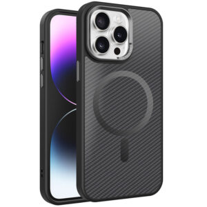 Чохол TPU+PC Carbon Mirage with MagSafe для Apple iPhone 14 Pro (6.1")