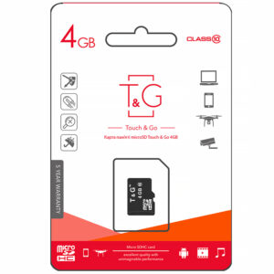 Карта пам'яті T&G microSDHC Class 10 - 4GB (без адаптера)
