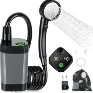 Портативний душ Spopal Pro Water Temp and Battery Level Indicator 6000mAh + bucket 20L (USB-C)