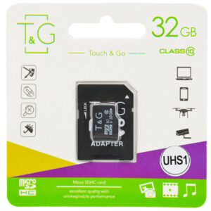 Карта пам'яті T&G (UHS-1) microSDHC Class 10 - 32GB (з адаптером)