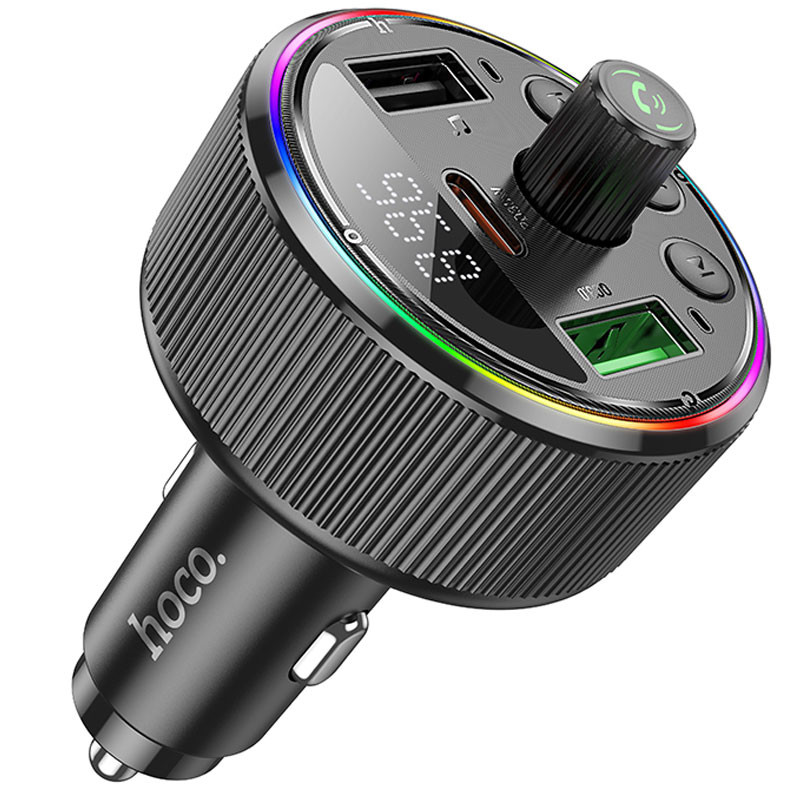 АЗП FM модулятор Hoco E82 Guerrero PD30W+QC3.0 (2USB-A/1C)