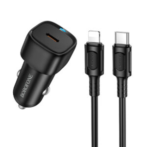 АЗП Borofone BZ34A Cloud PD20W (1USB-C) + кабель Type-C to Lightning