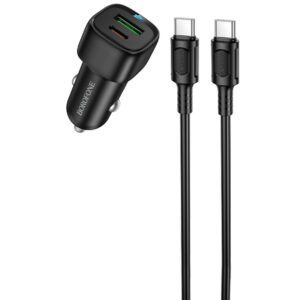 АЗП Borofone BZ34B Cloud PD20W+QC3.0 total 38W (1USB-A/1C) + кабель Type-C to Type-C
