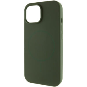 Чохол Silk Full Protective зеленого кипарисового відтінку для iPhone 15.