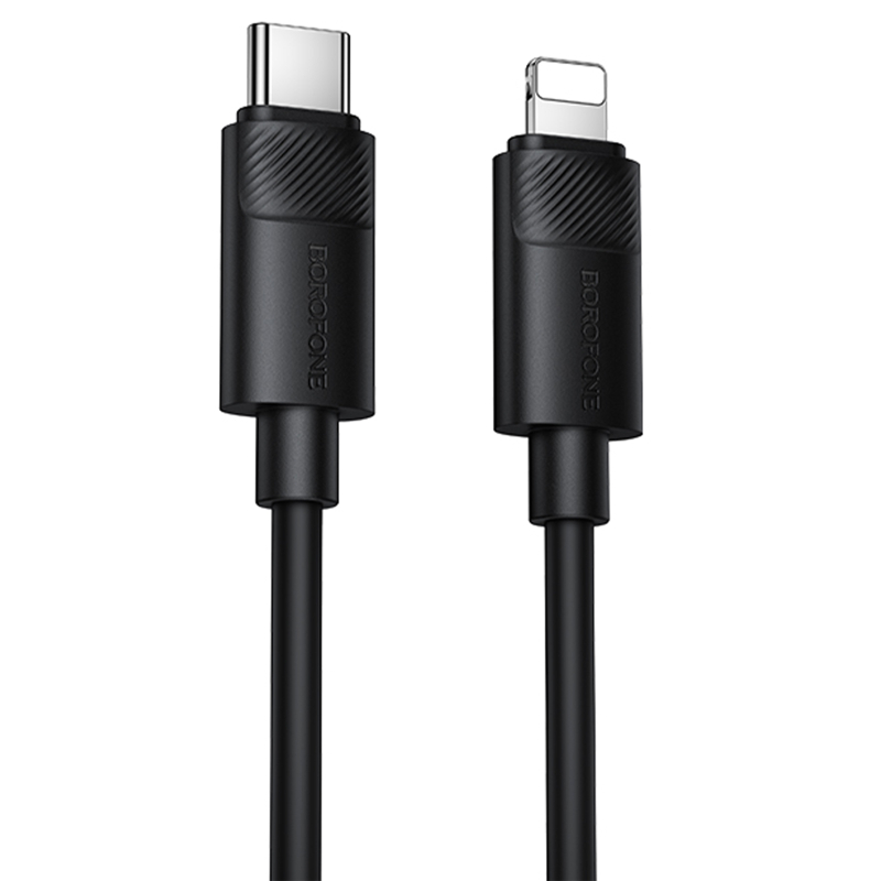 Дата кабель Borofone BX123, перехідник USB Type на Lightning, шнур живлення.