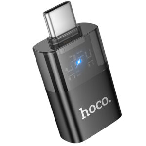 Перехідник Hoco UA36B OTG Type-C male to USB female transparent