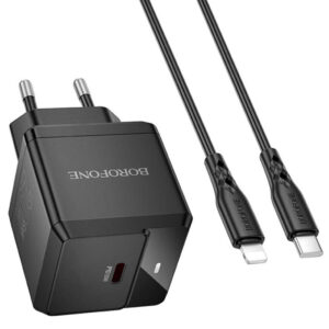 МЗП Borofone BN18 Intenso PD20W (1USB-C) + кабель Type-C to Lightning
