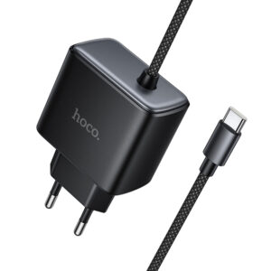 МЗП Hoco C163A New PD25W (1USB-C) + встроенный кабель Type-C