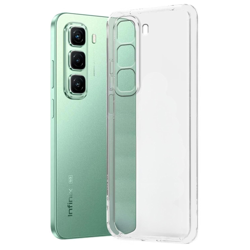 Прозорий захисний чохол з ТПУ для телефону Infinix Hot 70.