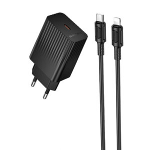 Уцінка МЗП Borofone BAS75A Source PD30W (1USB-C) + кабель Type-C to Lightning