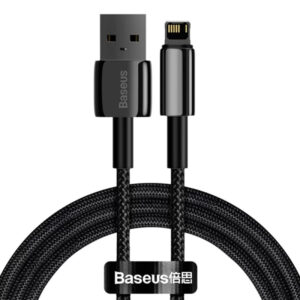 Дата кабель Baseus Tungsten Gold USB to Lightning Cable 2.4A (2m) (CALWJ-A0)