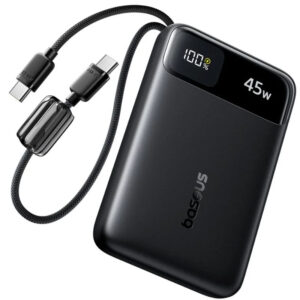 Портативний павербанк Baseus EnerFill FC11 на 10000 mAh з кабелями.