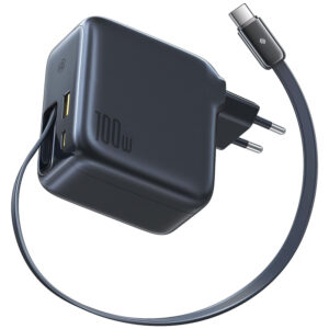 Power bank Baseus EnerCore CJ11 з висувним кабелем та швидкою зарядкою.