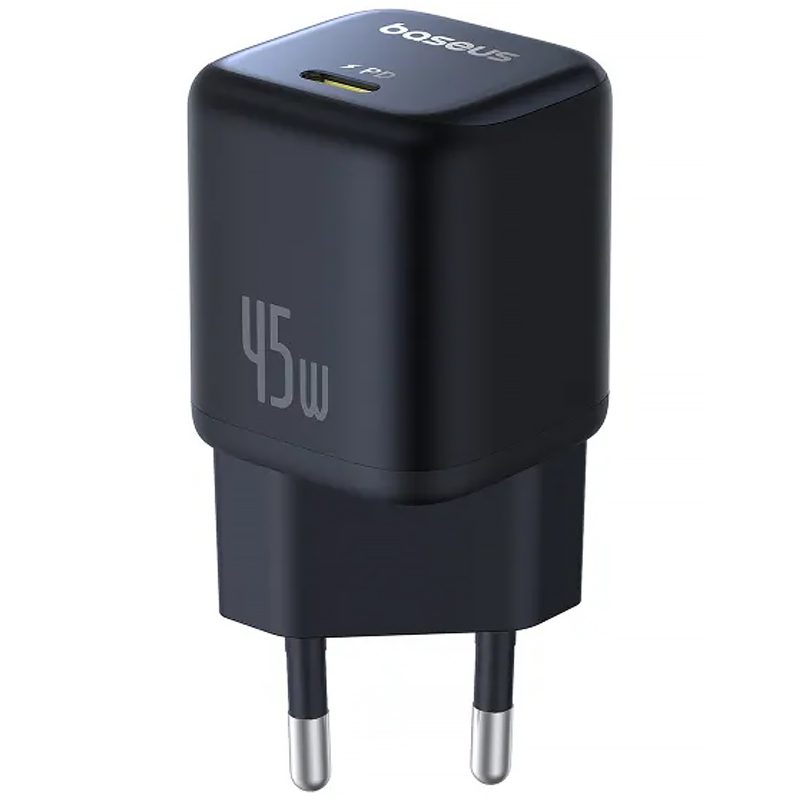 Швидкий зарядний пристрій Baseus PicoGo GaN на 45W з USB-.